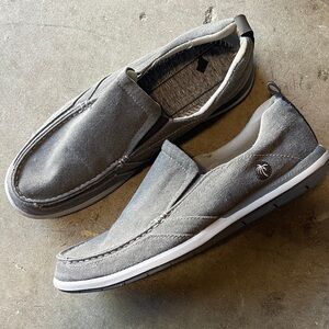 Margaritaville Gray Canvas Slip-On Loafers